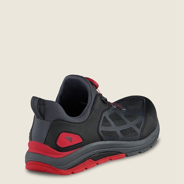 Zapatos de Trabajo Red Wing Hombre Negros/Rojos - Cooltech™ Athletics - Safety Toe - 468-ZMHWVF